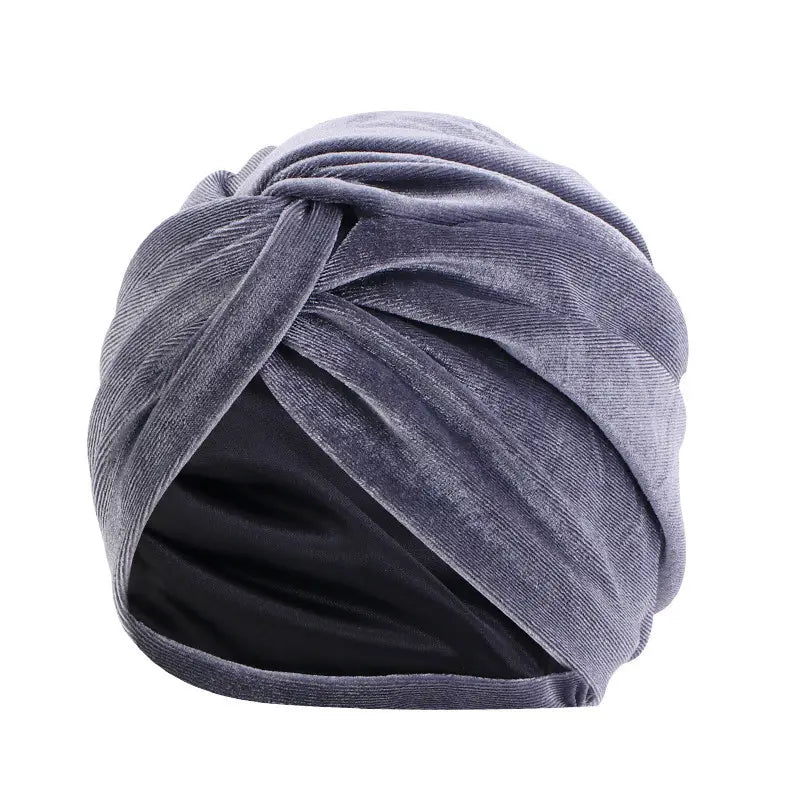 A-Line Velvet Satin Lined Turban